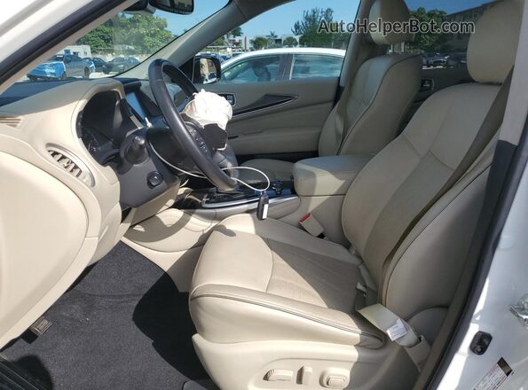 5N1DL0MM3LC507155 2020 INFINITI QX60 White Widok wnętrza z przodu