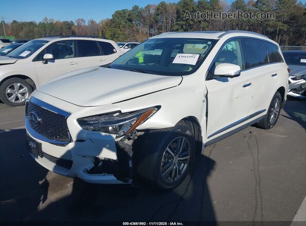 5N1DL0MM9LC514059 2020 INFINITI QX60 White წინა მარცხენა ხედი სამი მეოთხედიდან