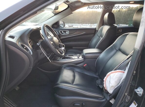 5N1DL0MN4LC520313 2020 INFINITI QX60 Black Widok wnętrza z przodu