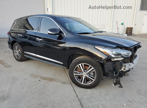 5N1DL0MN4LC520313 2020 INFINITI QX60 Black Przód prawy