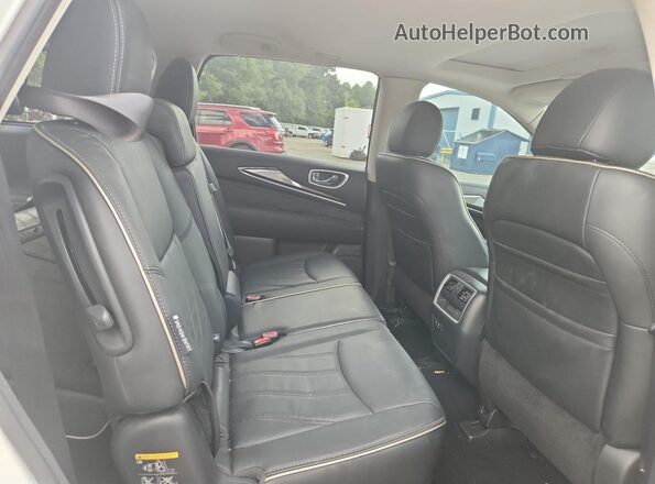 5N1DL0MN4LC521574 2020 INFINITI QX60 White Widok wnętrza z tyłu