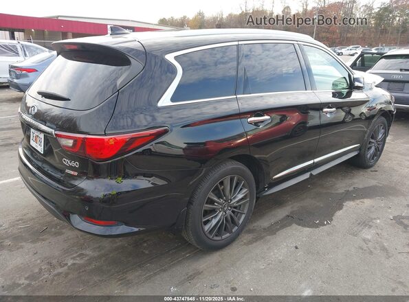 5N1DL0MN6LC529756 2020 INFINITI QX60 Black Հետևի աջ