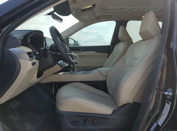 5N1DL1ES3PC360828 2023 INFINITI QX60 Black Widok wnętrza z przodu