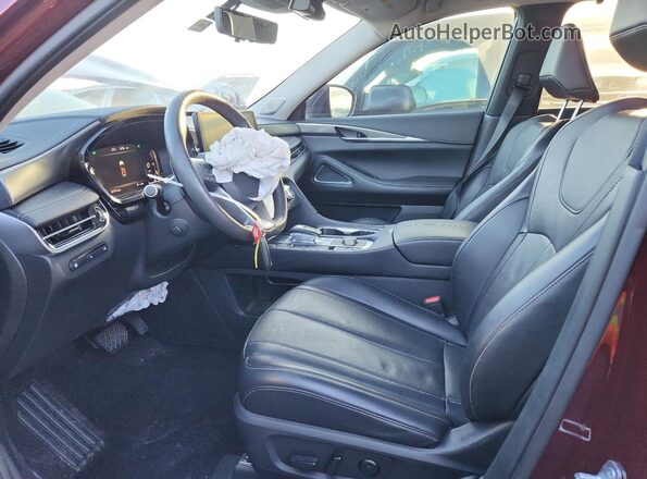 5N1DL1FR2PC357754 2023 INFINITI QX60 Maroon Вид салону спереду