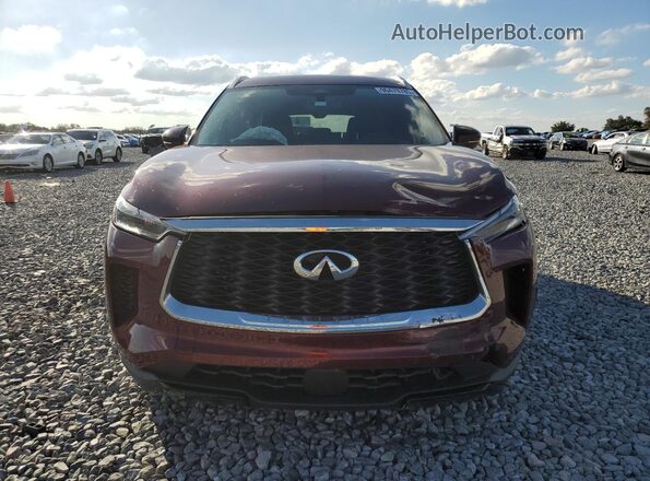 5N1DL1FR2PC357754 2023 INFINITI QX60 Maroon Вид спереду