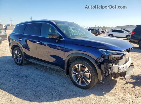 5N1DL1FR4RC334172 2024 INFINITI QX60 Blue Front right