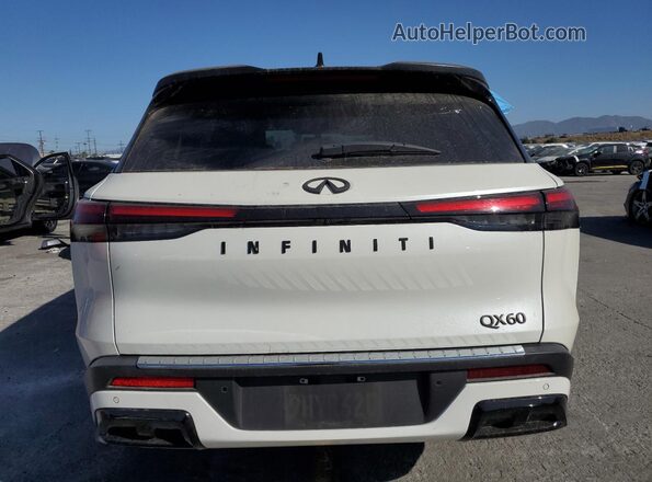 5N1DL1FR7PC374551 2023 INFINITI QX60 White Հետևի տեսք