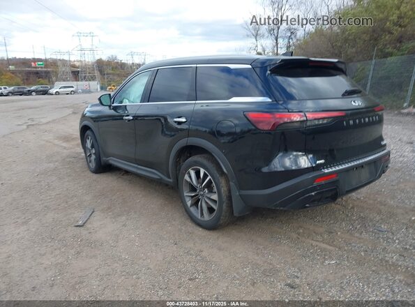 5N1DL1FS9PC375784 2023 INFINITI QX60 Black Tył lewy