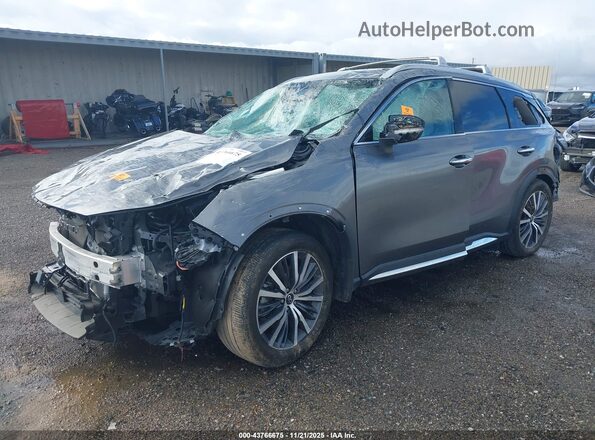 5N1DL1GS2PC353186 2023 INFINITI QX60 Gray Vista tres cuartos delantera izquierda