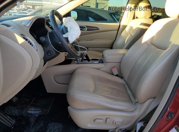 5N1DR2DN1LC610271 2020 NISSAN PATHFINDER Burgundy Вид салону спереду