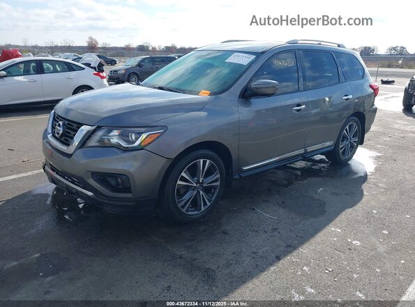5N1DR2MM0KC641338 2019 NISSAN PATHFINDER Gray Առջևի ձախ երեք քառորդ տեսարան