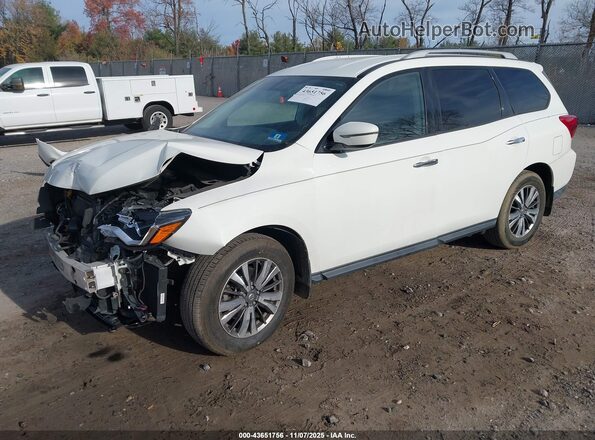 5N1DR2MM4JC657878 2018 NISSAN PATHFINDER White Առջևի ձախ երեք քառորդ տեսարան