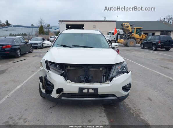 5N1DR2MM8JC627587 2018 NISSAN PATHFINDER White ხელსაწყოთა პანელის ხედი