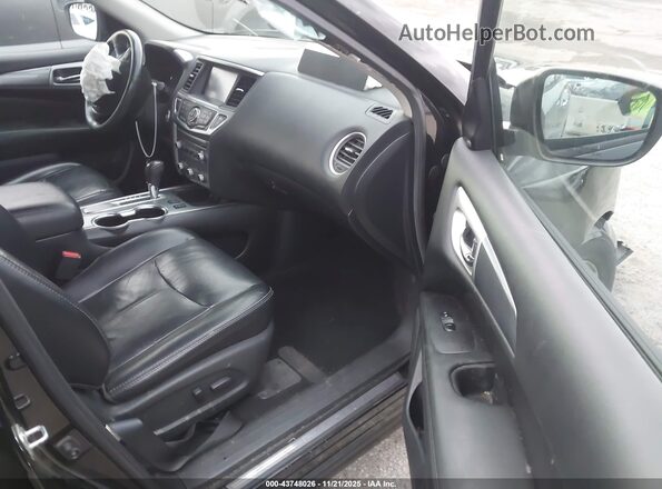 5N1DR2MN6JC602910 2018 NISSAN PATHFINDER Black Front interior view