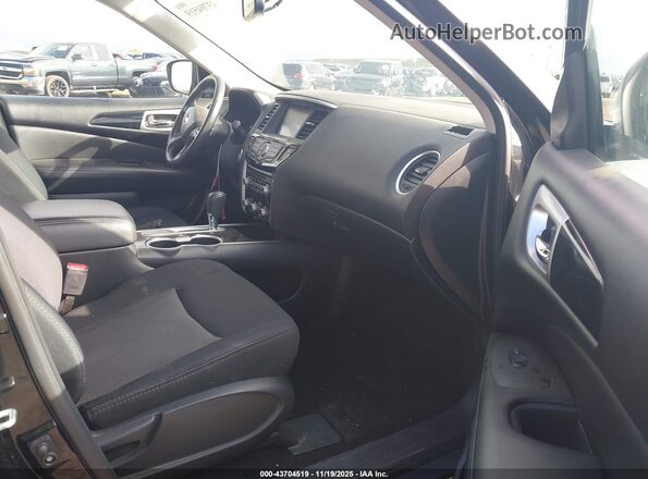 5N1DR2MN6KC603878 2019 NISSAN PATHFINDER Black Вид салону спереду