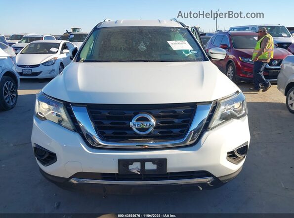 5N1DR2MN7HC623128 2017 NISSAN PATHFINDER White Instrument cluster view