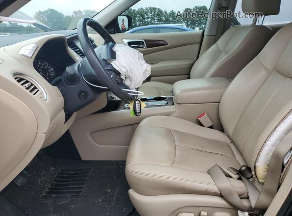 5N1DR2MNXHC601804 2017 NISSAN PATHFINDER Black Front interior view