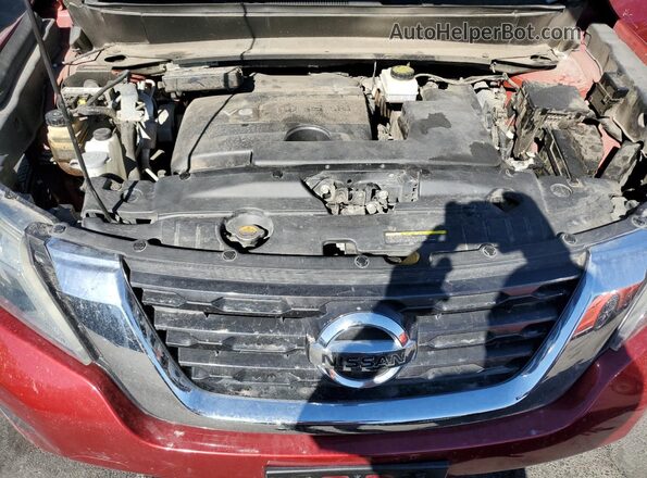 5N1DR2MNXHC699653 2017 NISSAN PATHFINDER Red Вид задньої частини салону