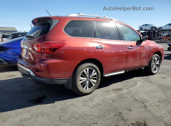 5N1DR2MNXHC699653 2017 NISSAN PATHFINDER Red Задня права чверть