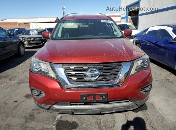 5N1DR2MNXHC699653 2017 NISSAN PATHFINDER Red Вид спереду