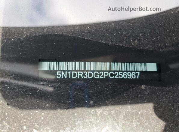 5N1DR3DG2PC256967 2023 NISSAN PATHFINDER Gray VIN sticker view