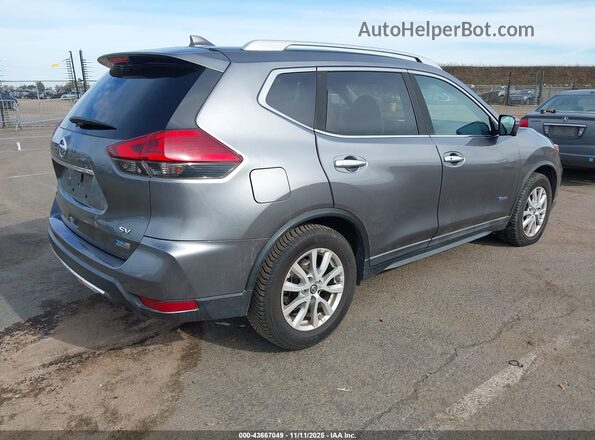 5N1ET2MT0HC780682 2017 NISSAN ROGUE HYBRID Gray Задня права чверть