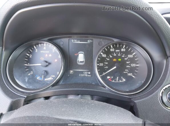 5N1ET2MT9HC795875 2017 NISSAN ROGUE HYBRID Black Вид задніх сидінь