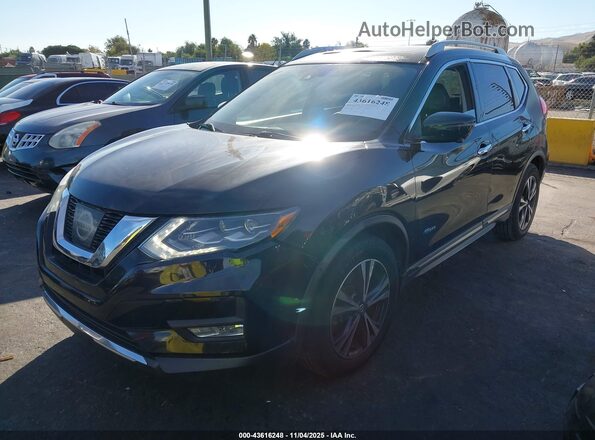 5N1ET2MT9HC795875 2017 NISSAN ROGUE HYBRID Black Передня ліва чверть