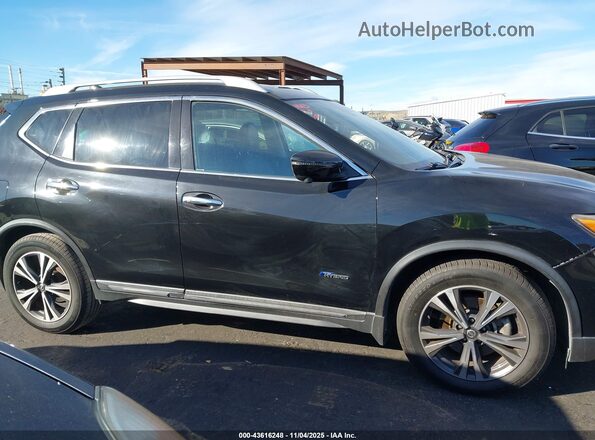 5N1ET2MT9HC795875 2017 NISSAN ROGUE HYBRID Black Вид задньої частини салону