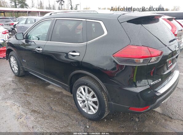 5N1ET2MV1HC830362 2017 NISSAN ROGUE HYBRID Black Հետևի ձախ