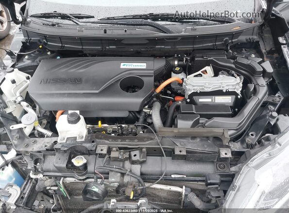 5N1ET2MV1HC830362 2017 NISSAN ROGUE HYBRID Black Հետևի տեսք