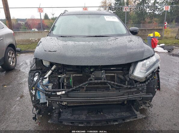 5N1ET2MV1HC830362 2017 NISSAN ROGUE HYBRID Black Սալոնի հետևի տեսք