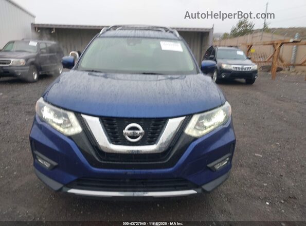 5N1ET2MVXHC790153 2017 NISSAN ROGUE HYBRID Blue Vista frontal