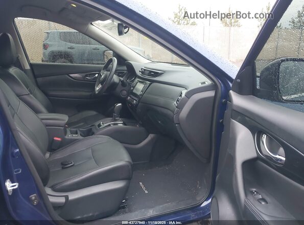 5N1ET2MVXHC790153 2017 NISSAN ROGUE HYBRID Blue Vista interior delantera