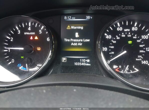 5N1ET2MVXHC790153 2017 NISSAN ROGUE HYBRID Blue Vista de los asientos traseros