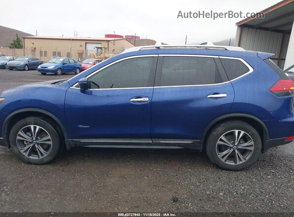 5N1ET2MVXHC790153 2017 NISSAN ROGUE HYBRID Blue Vista interior de 360 grados