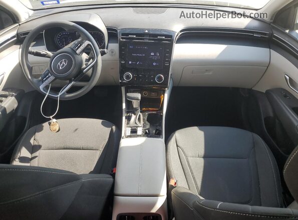 5NMJB3AE4NH041233 2022 HYUNDAI TUCSON Blue Առջևի վահանակի տեսք