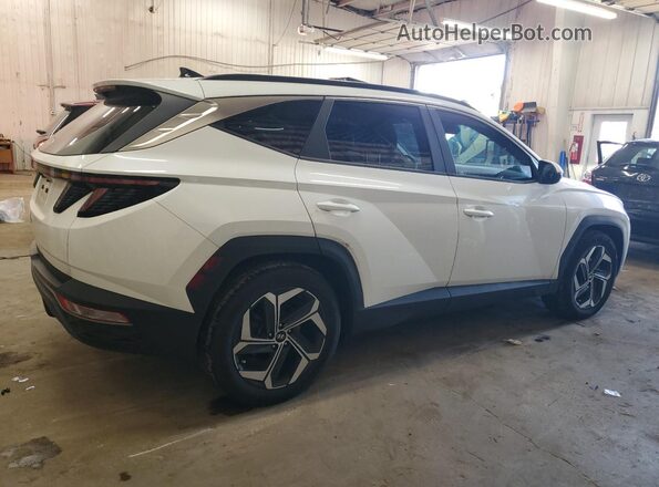 5NMJC3AE8NH001136 2022 HYUNDAI TUCSON Белый Задняя правая четверть