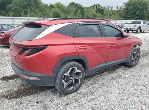 5NMJCCAE7NH077592 2022 HYUNDAI TUCSON Красный Задняя правая четверть