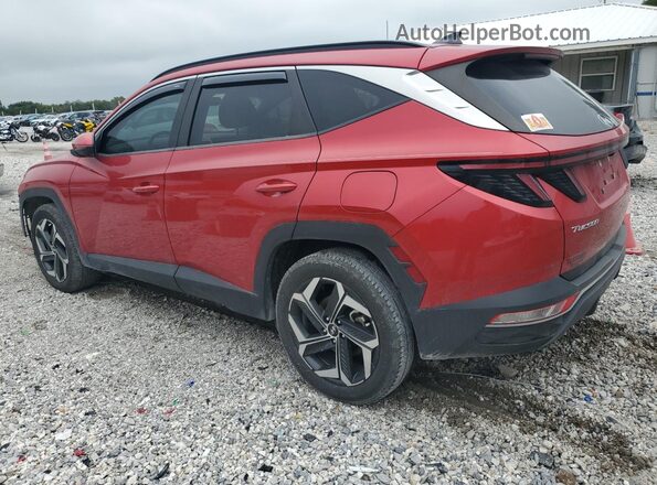 5NMJCCAE7NH077592 2022 HYUNDAI TUCSON Красный Задняя левая четверть