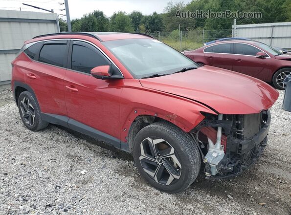 5NMJCCAE7NH077592 2022 HYUNDAI TUCSON Красный Передняя правая четверть
