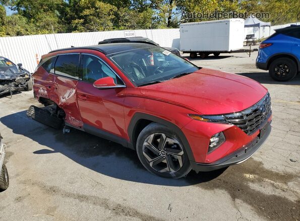 5NMJE3AE6NH005244 2022 HYUNDAI TUCSON Red Przód prawy