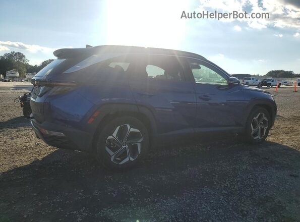 5NMJE3AEXNH094638 2022 HYUNDAI TUCSON Blue Rear right