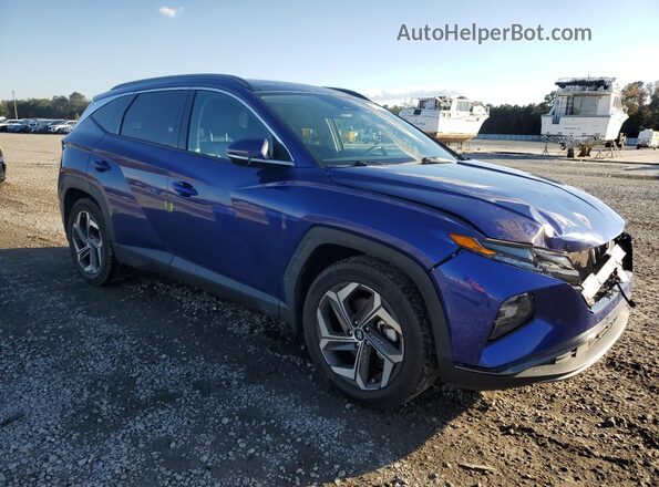 5NMJE3AEXNH094638 2022 HYUNDAI TUCSON Blue Front right
