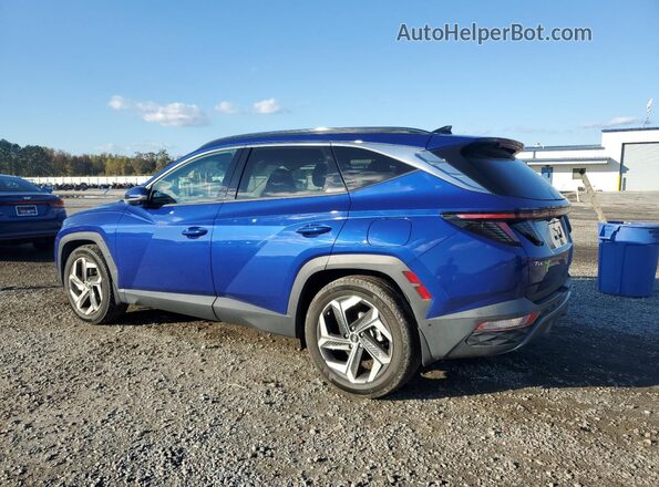 5NMJE3AEXNH094638 2022 HYUNDAI TUCSON Blue Rear left