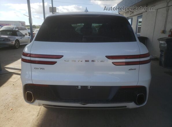 5NMMADTB9SH021029 2025 GENESIS GV70 White Rear view