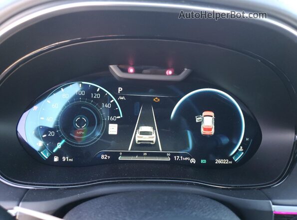 5NMMCDTC0RH005489 2024 GENESIS GV70 Green ხელსაწყოთა პანელის ხედი
