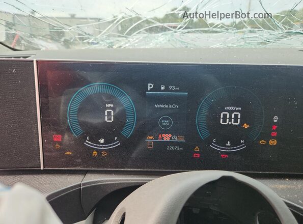 5NMP14GL4SH104741 2025 HYUNDAI SANTA Silver Instrument cluster view