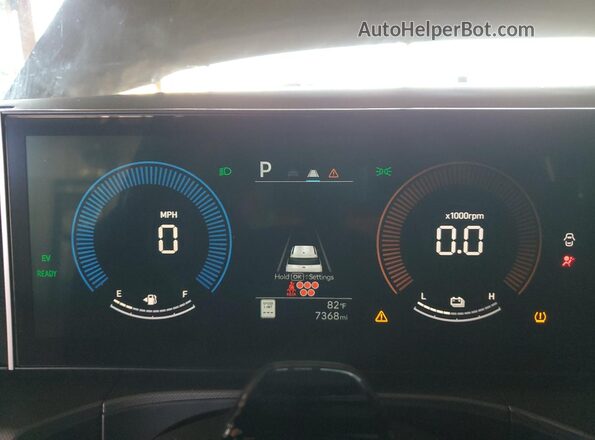 5NMP24G19SH057203 2025 HYUNDAI SANTA Silver Instrument cluster view