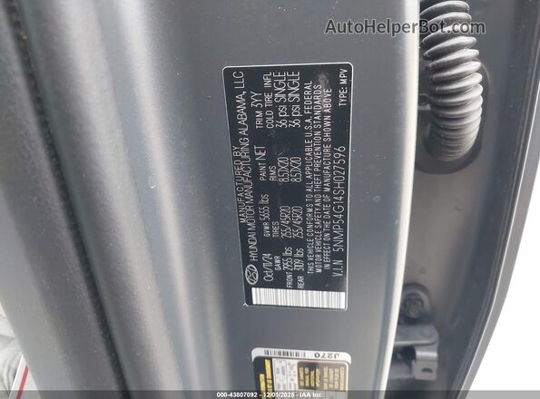 5NMP54G14SH027596 2025 HYUNDAI SANTA FE HYBRID Gray Vista del compartimento del motor